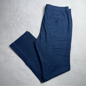 Kenneth Cole Reaction Pants Navy Blue Dress Pants Stretch Flat Front Men’s 36x32